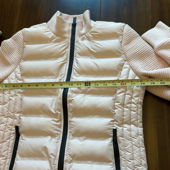 Mark New York Women's Performance Puffer Bomber Jacket Light Pink Sz Small - Picture 11 of 13